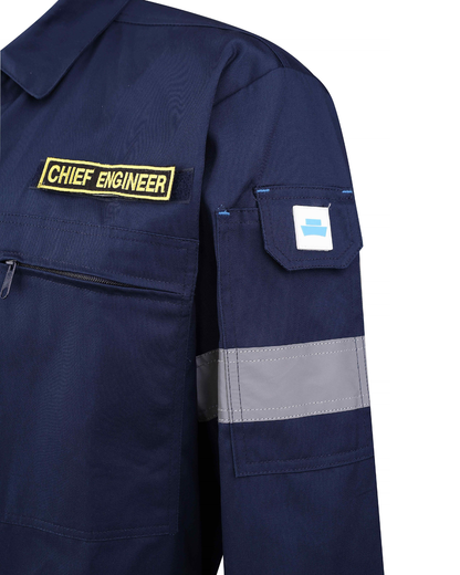 Cotton coverall navy blue
