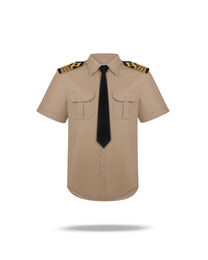 Khaki shirt short sleeve