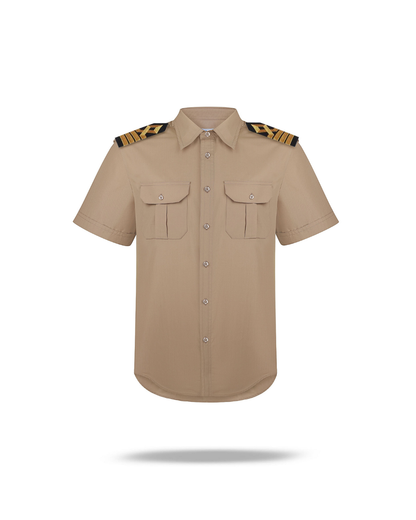 Khaki shirt short sleeve