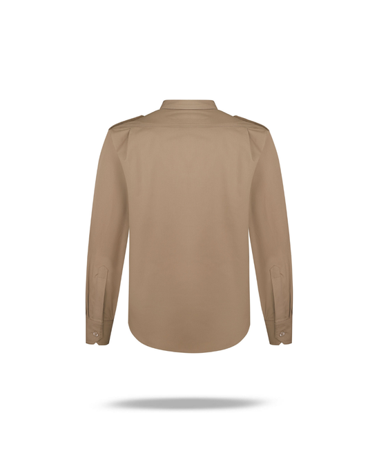 Khaki shirt long sleeve