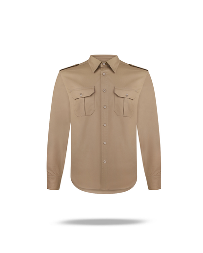 Khaki shirt long sleeve
