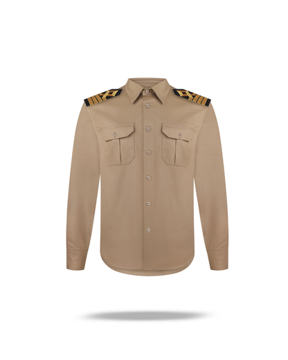 Khaki shirt long sleeve