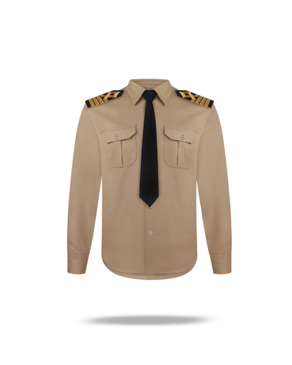 Khaki shirt long sleeve