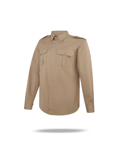 Khaki shirt long sleeve