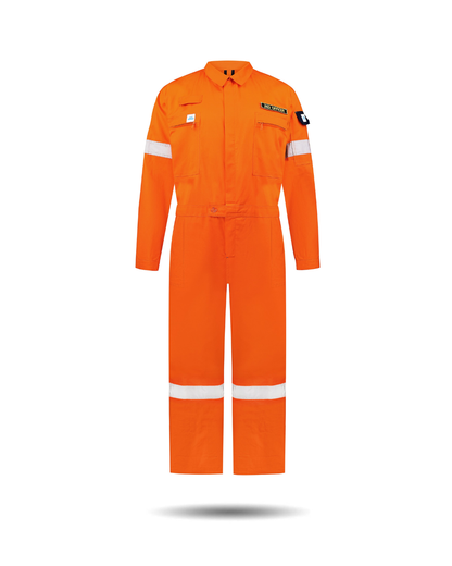 Cotton coverall orange