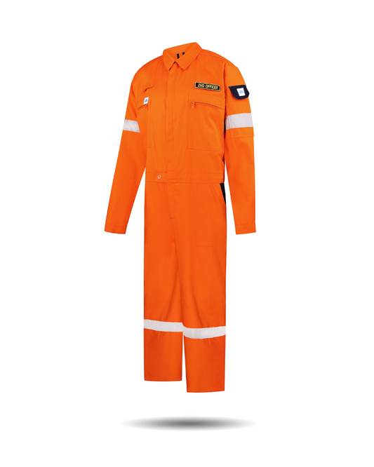 Cotton coverall orange
