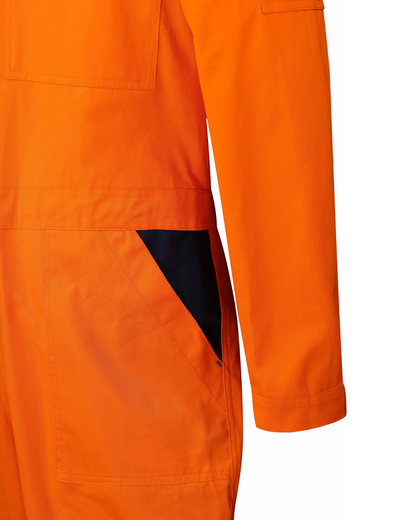 Cotton coverall orange
