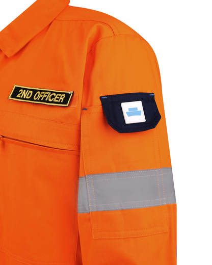 Cotton coverall orange