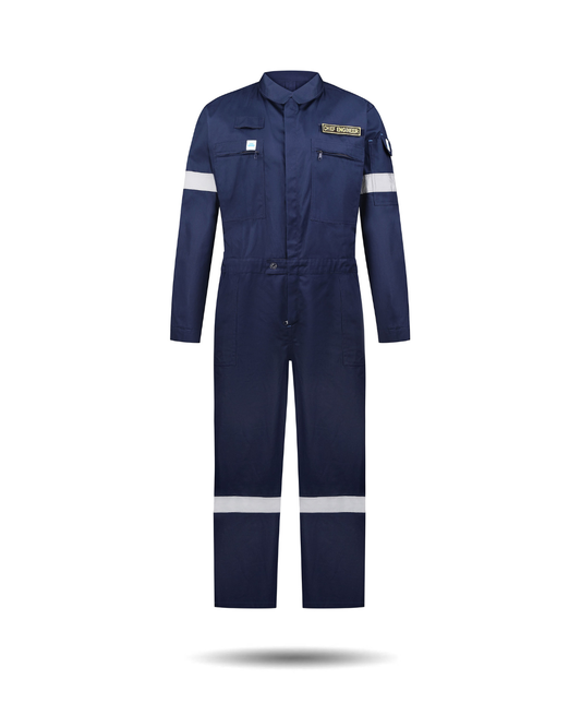 Cotton coverall navy blue