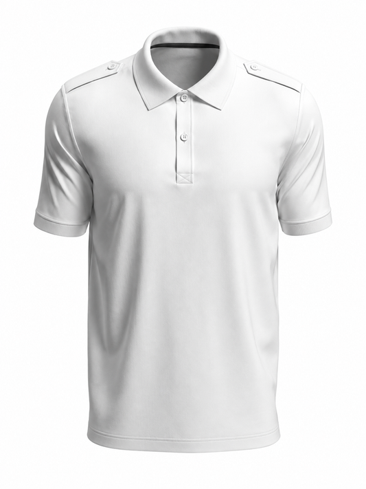 White uniform polo