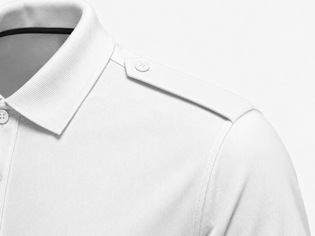 White uniform polo